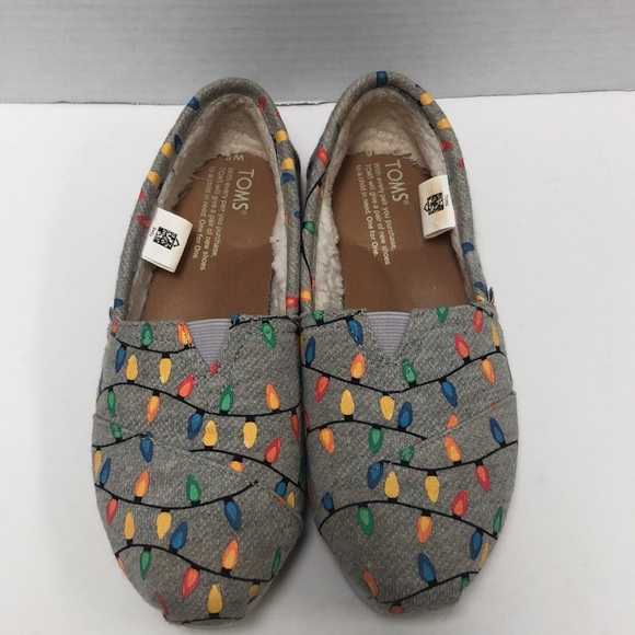 Toms flow in dark tree lights slip on shoe - Picture 2 of 7